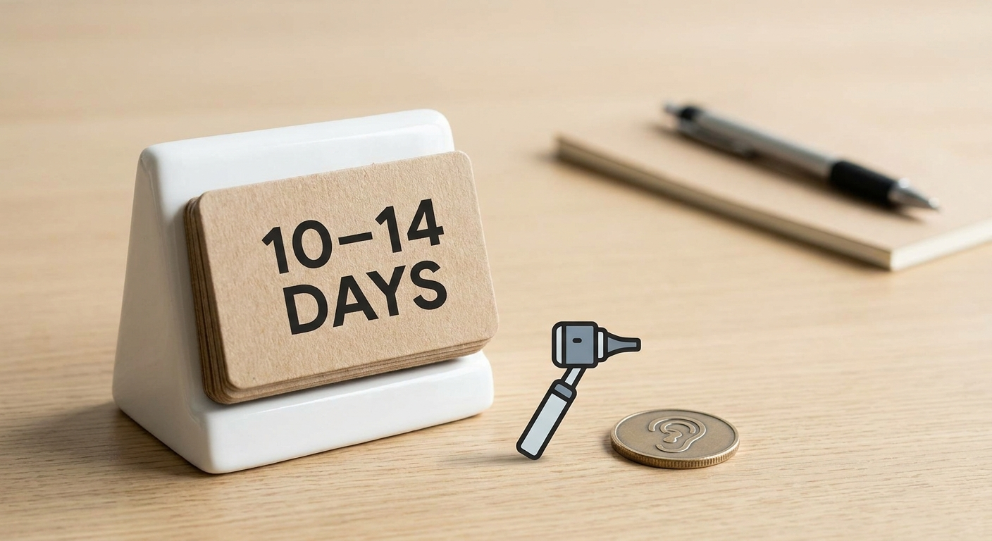 When to see a clinician: 10–14 day threshold reminder