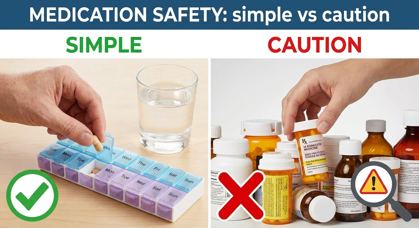 Medication safety: simple vs caution