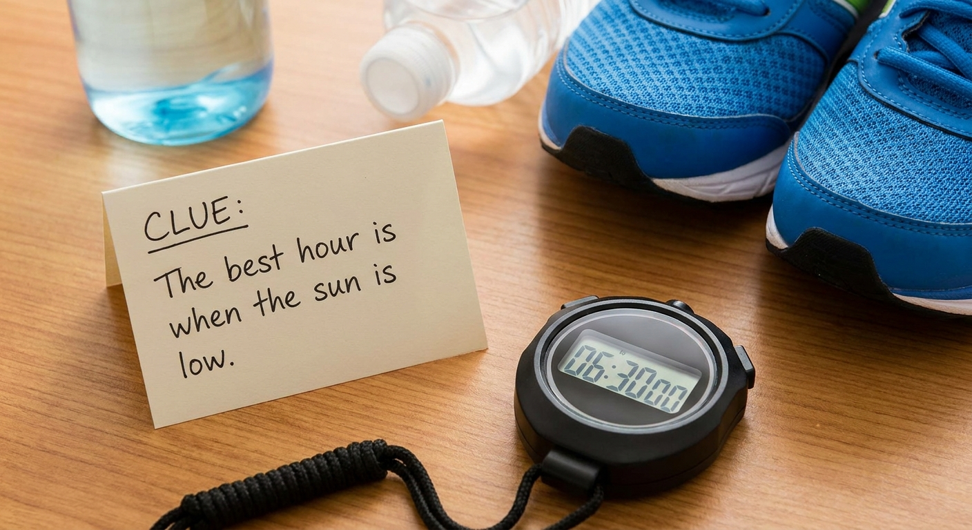 Exercise timing clue
