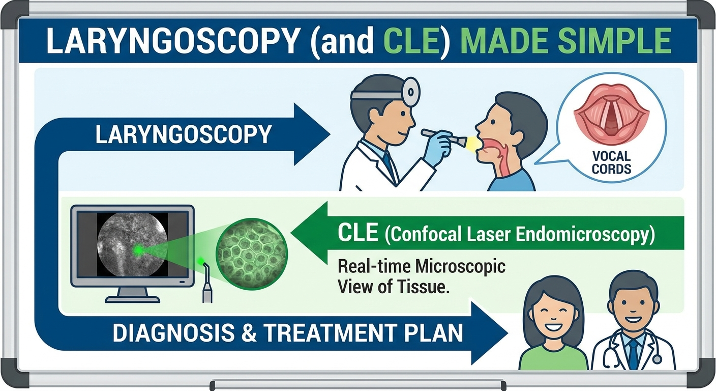 Laryngoscopy and CLE made simple
