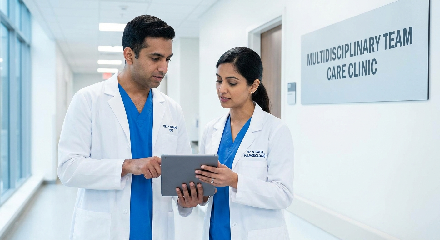 Team-based care with ENT and pulmonologist