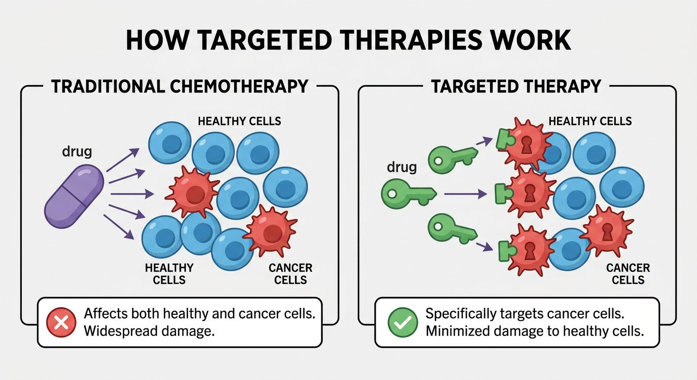 How targeted therapies work comparison