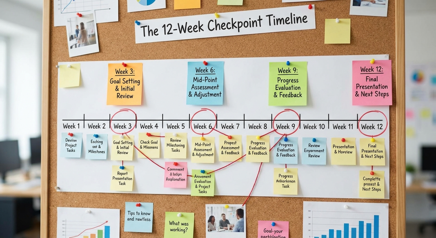 12-week checkpoint timeline