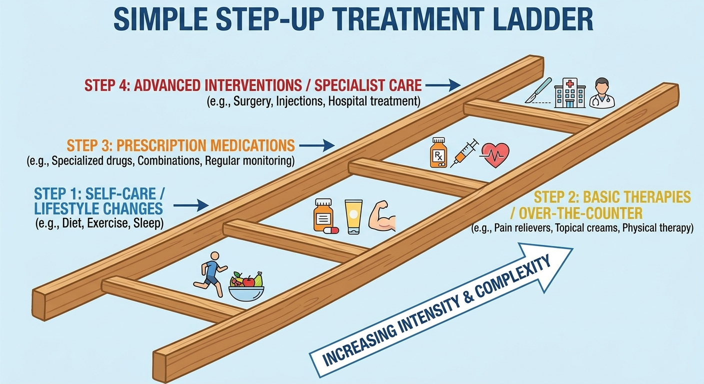 Step-up treatment ladder