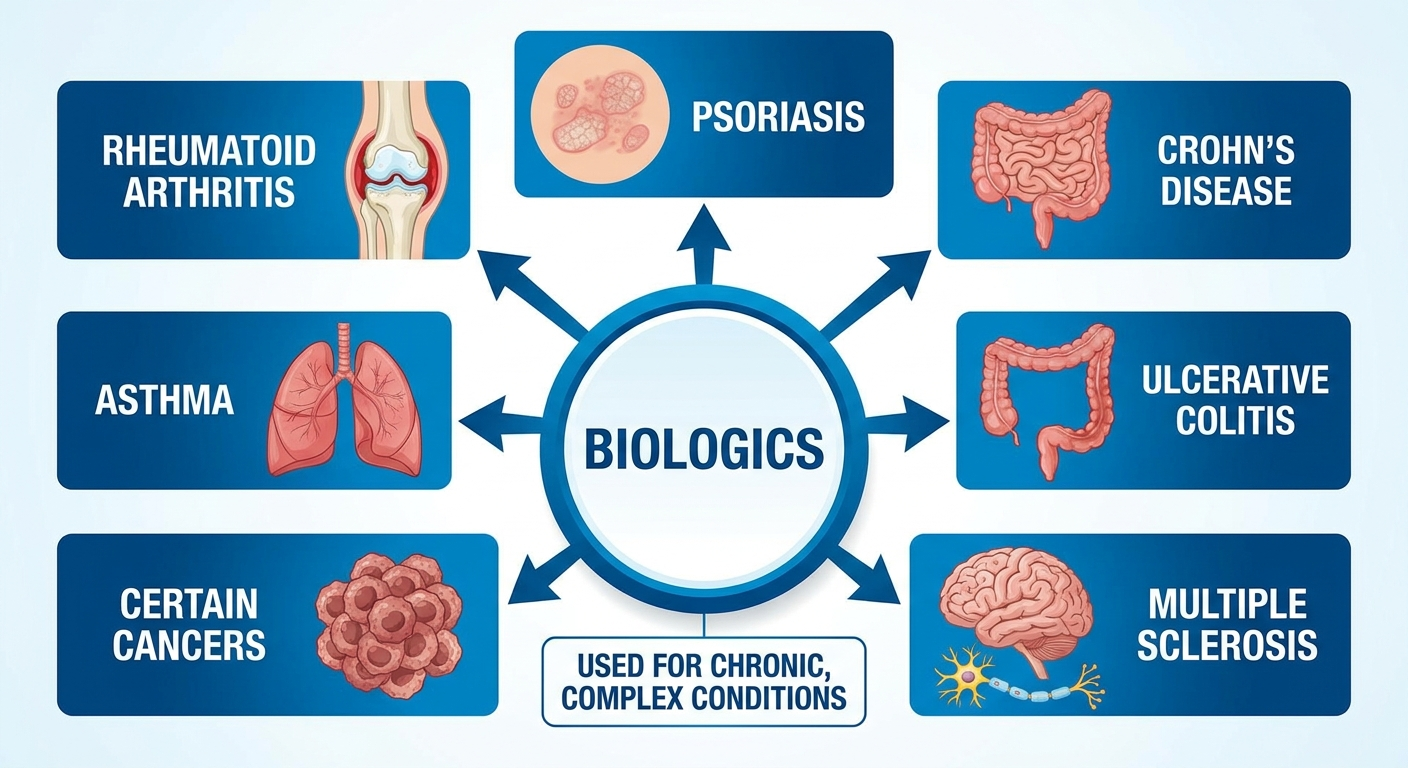 Conditions that use biologics