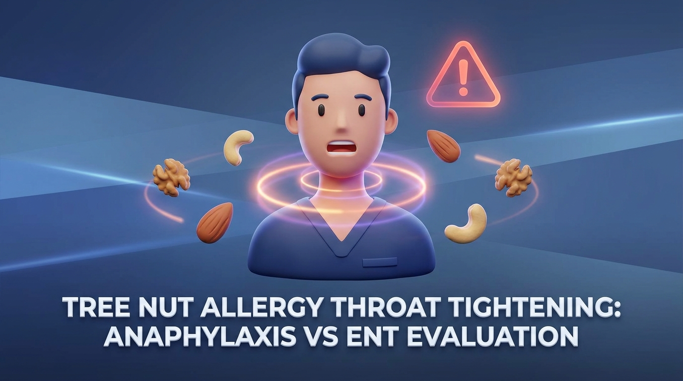 Tree Nut Allergy Throat Tightening: When to See an ENT Specialist