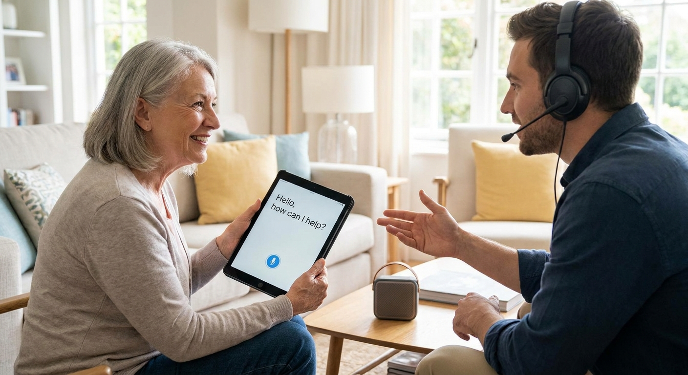 Communication support for voice and hearing