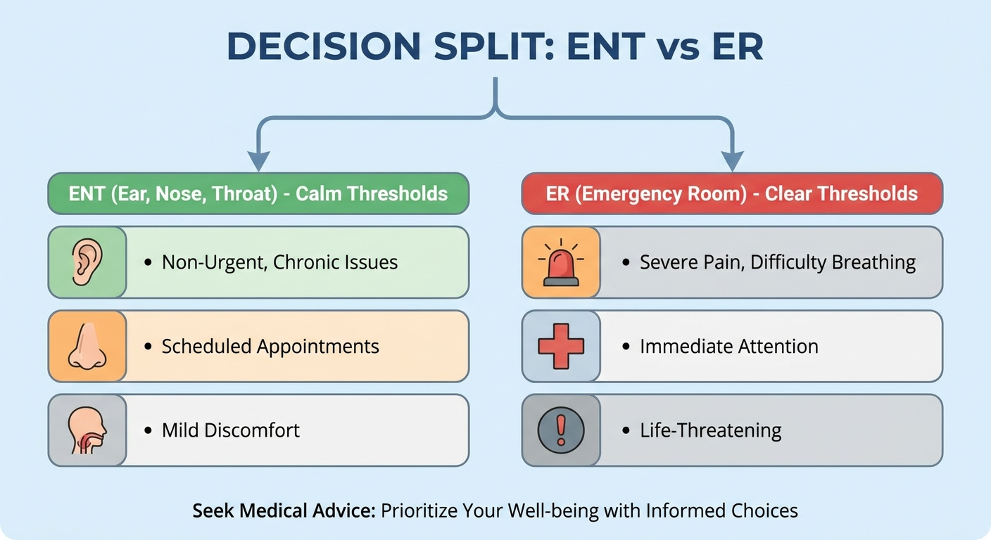 ENT vs ER decision split