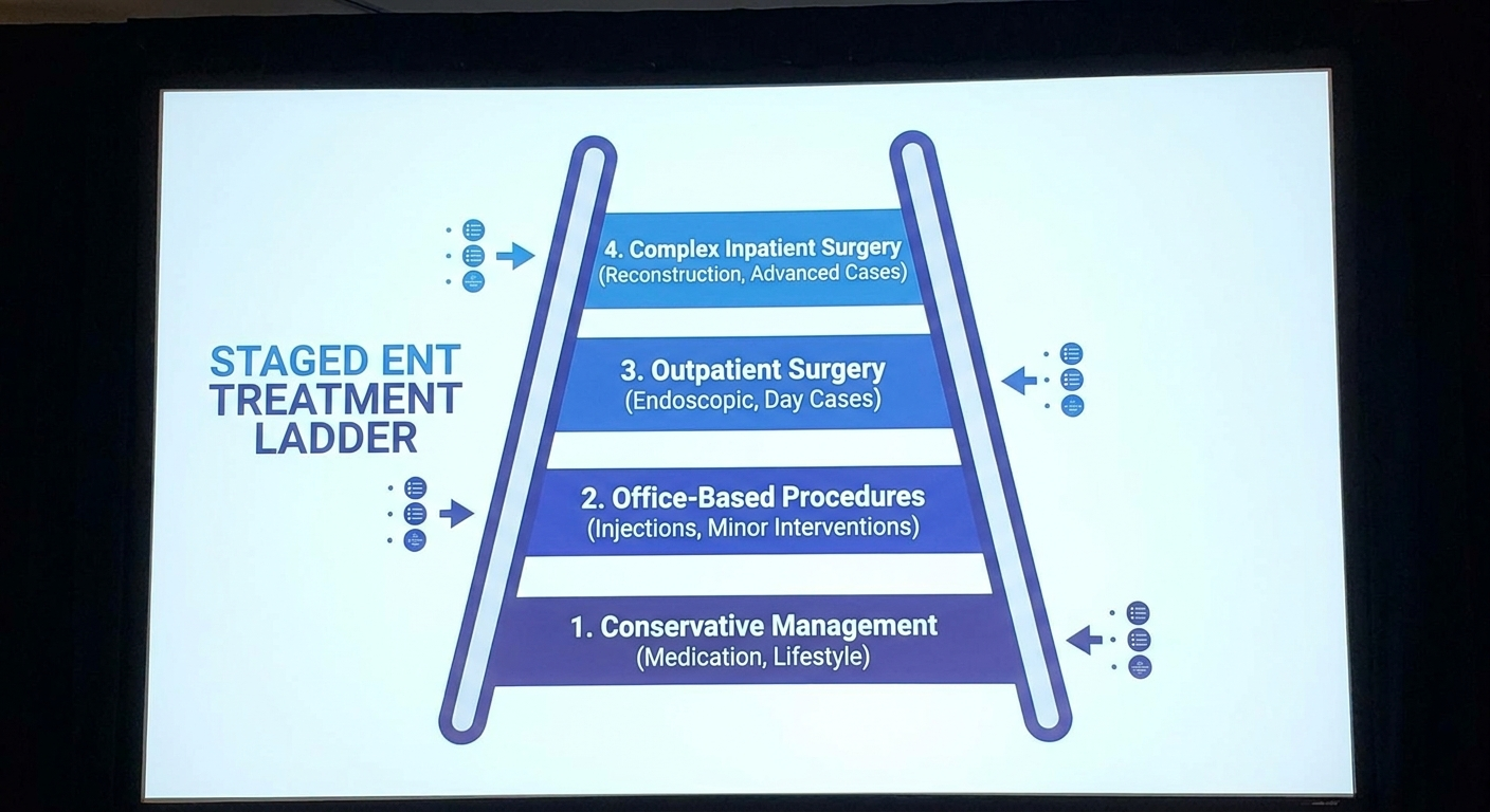 Staged ENT treatment ladder