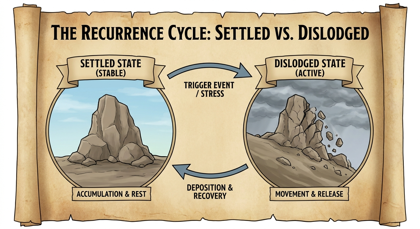 Why BPPV recurs: settled versus dislodged crystals