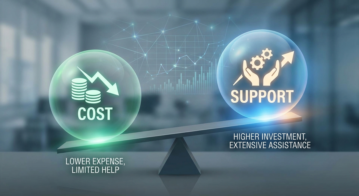 Cost versus support trade-off for hearing aids