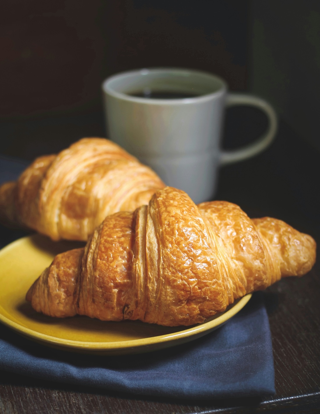 Croissants and coffee