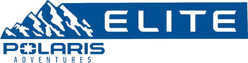 Polaris Adventures logo with a stylized mountain next to the word ELITE in bold letters.