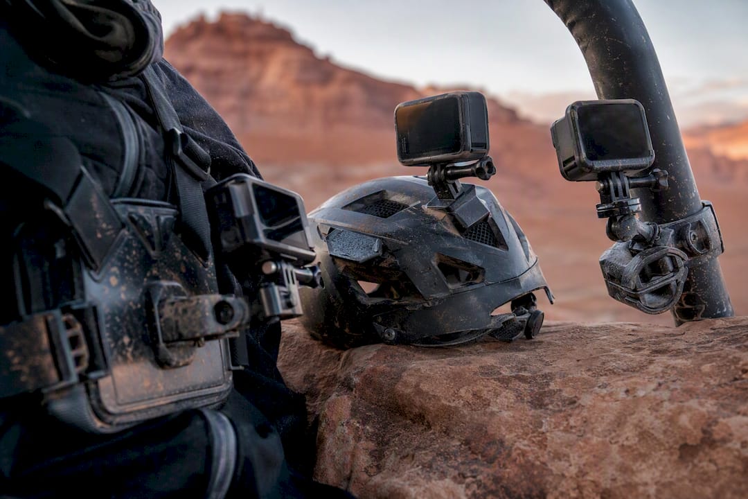 Off-road camera mounts on UTV and helmet