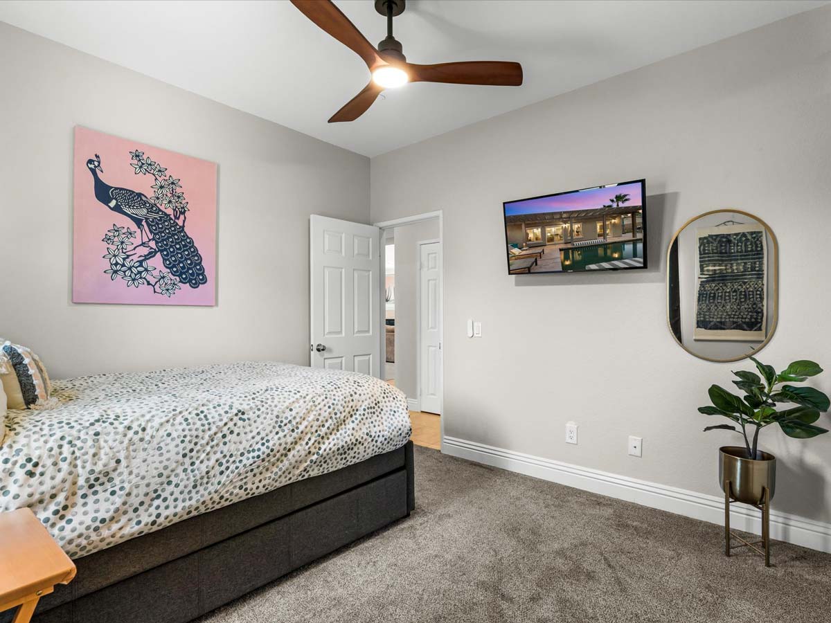 third bedroom tropical villa palm springs