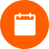 Calendar Icon on Orange Background