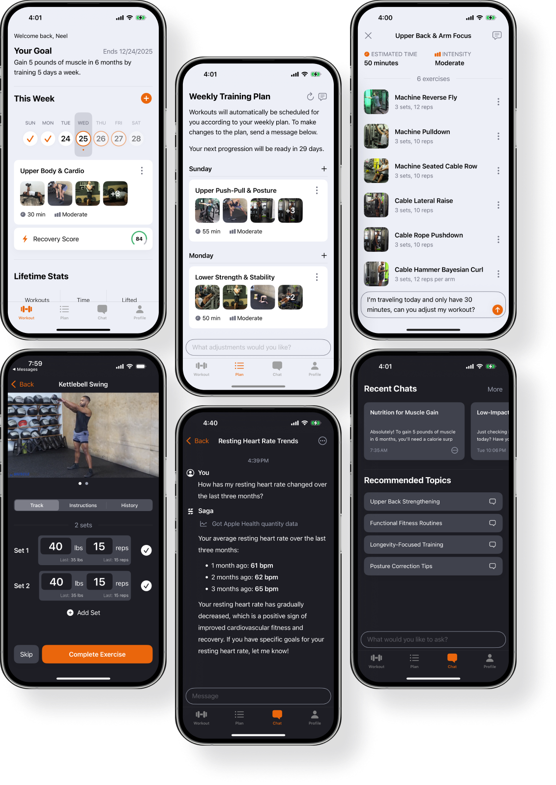 Workout Planner Screenshots