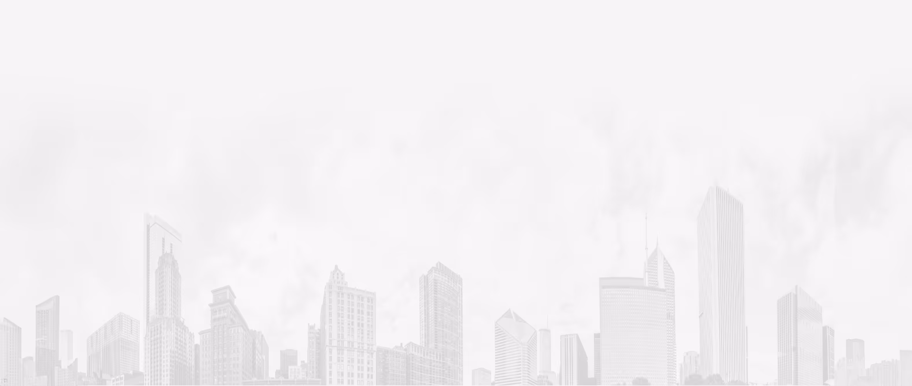 City skyline with many buildings