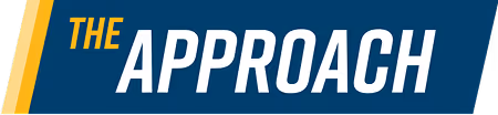 An image with the text "The Approach"