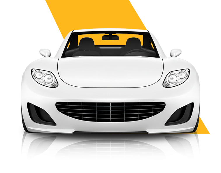White luxury car