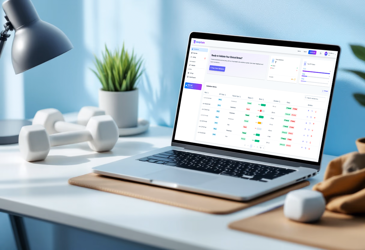image of ai software in healthcare action at a patient care station