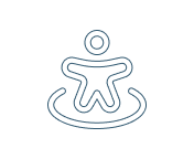 Icon of a person in a circle