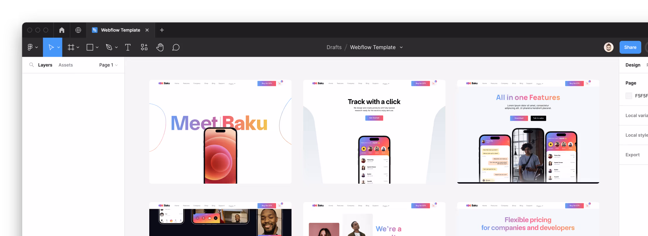 App Webflow Template -
Baku - Created by Wedoflow.com and Azwedo.com