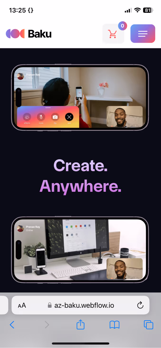 App Webflow Template -
Baku - Created by Wedoflow.com and Azwedo.com
