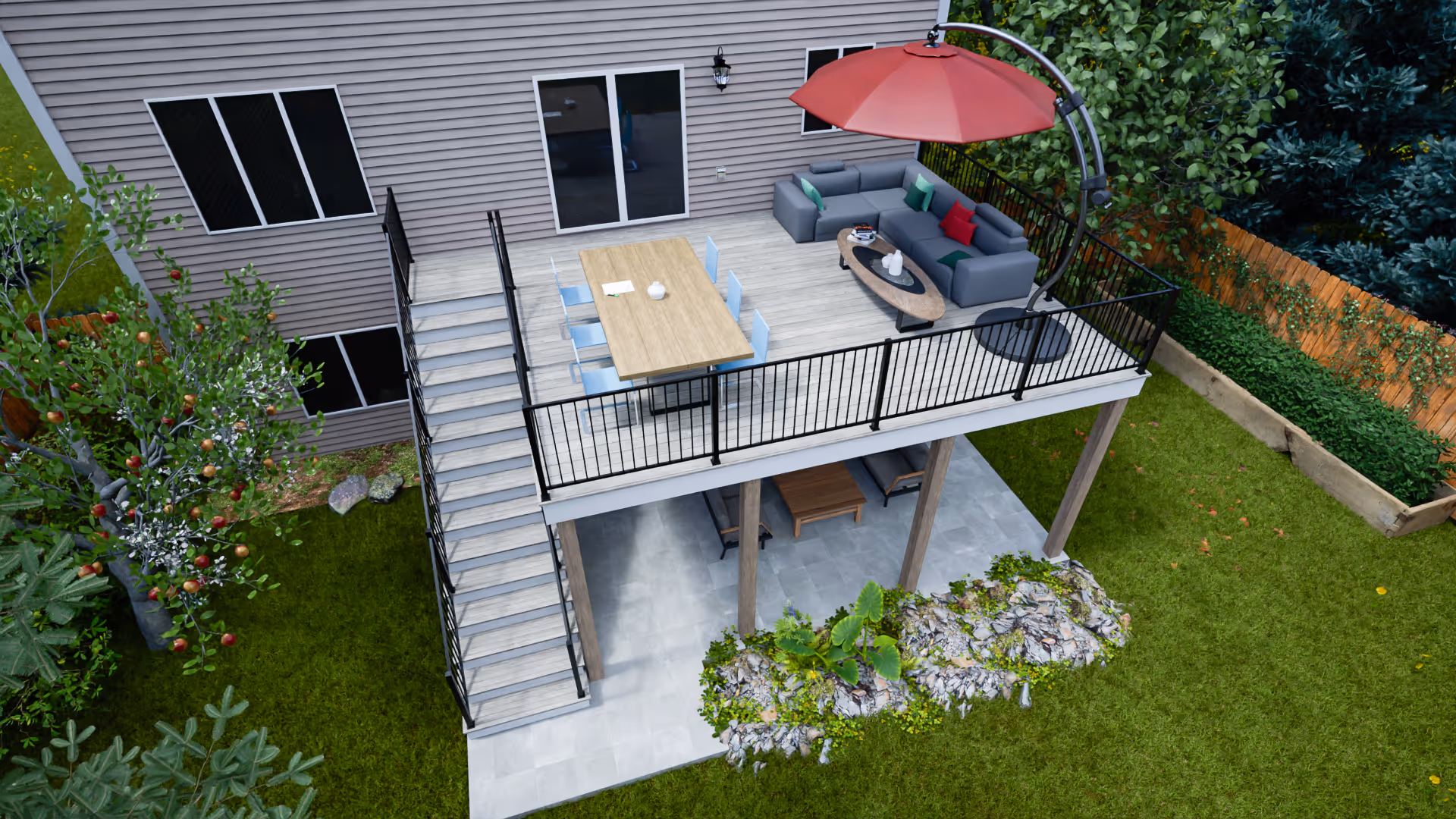 Destination Decks 16x20 composite deck in Twin Cities MN — The Classic Core Series package starting at $33,000