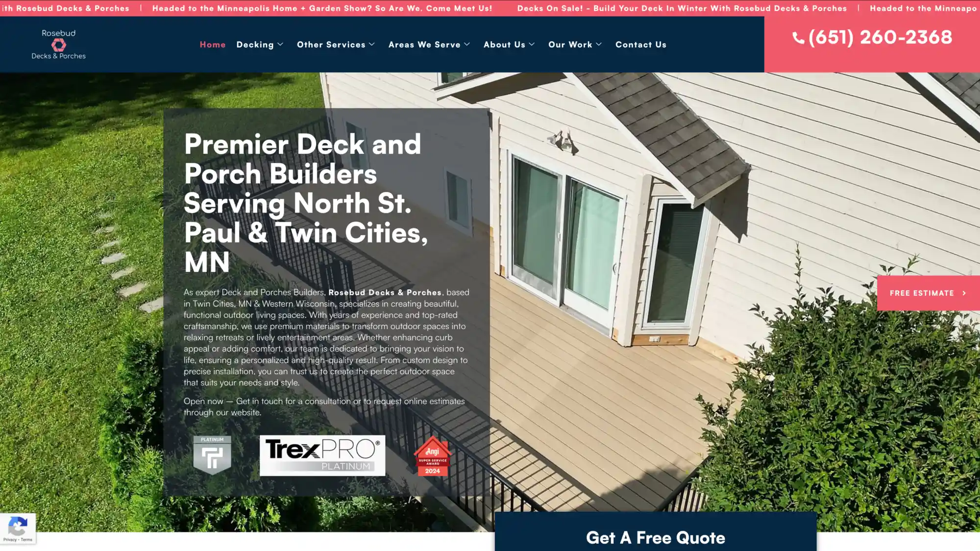 Woodbury Deck Builders Rosebud Decks vs. Destination Decks