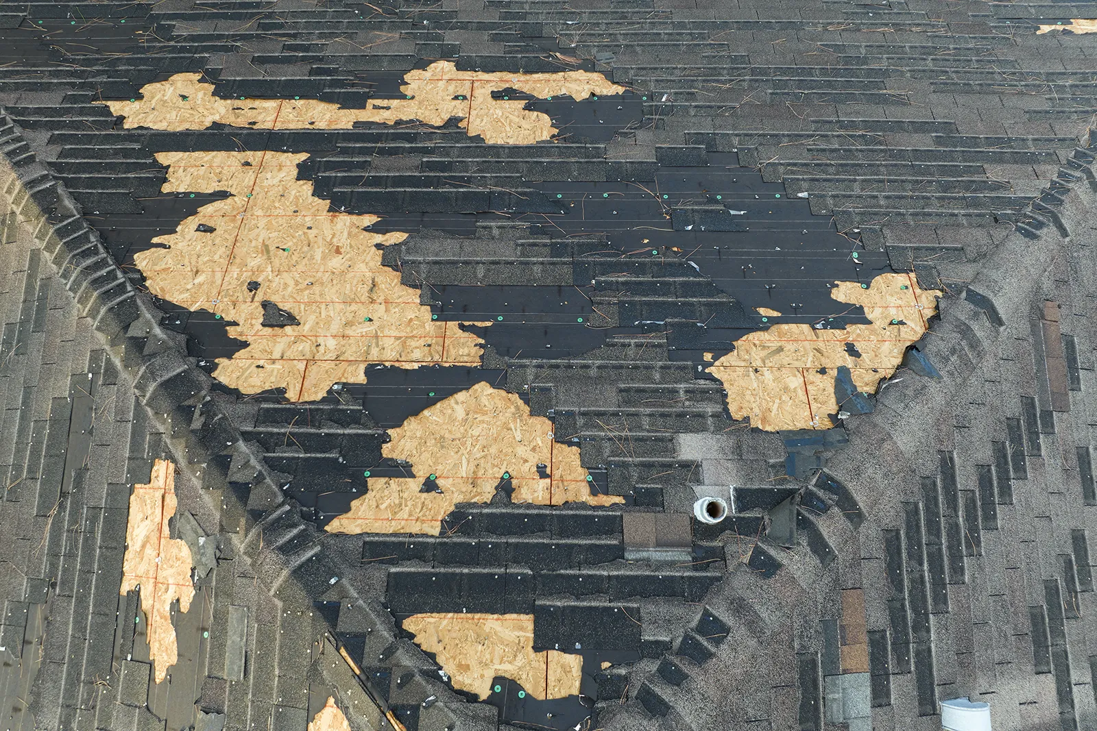 image of roof being repaired
