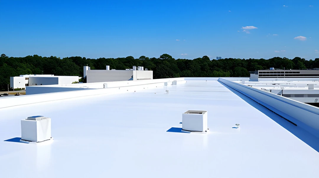 image of contractor on rooftop