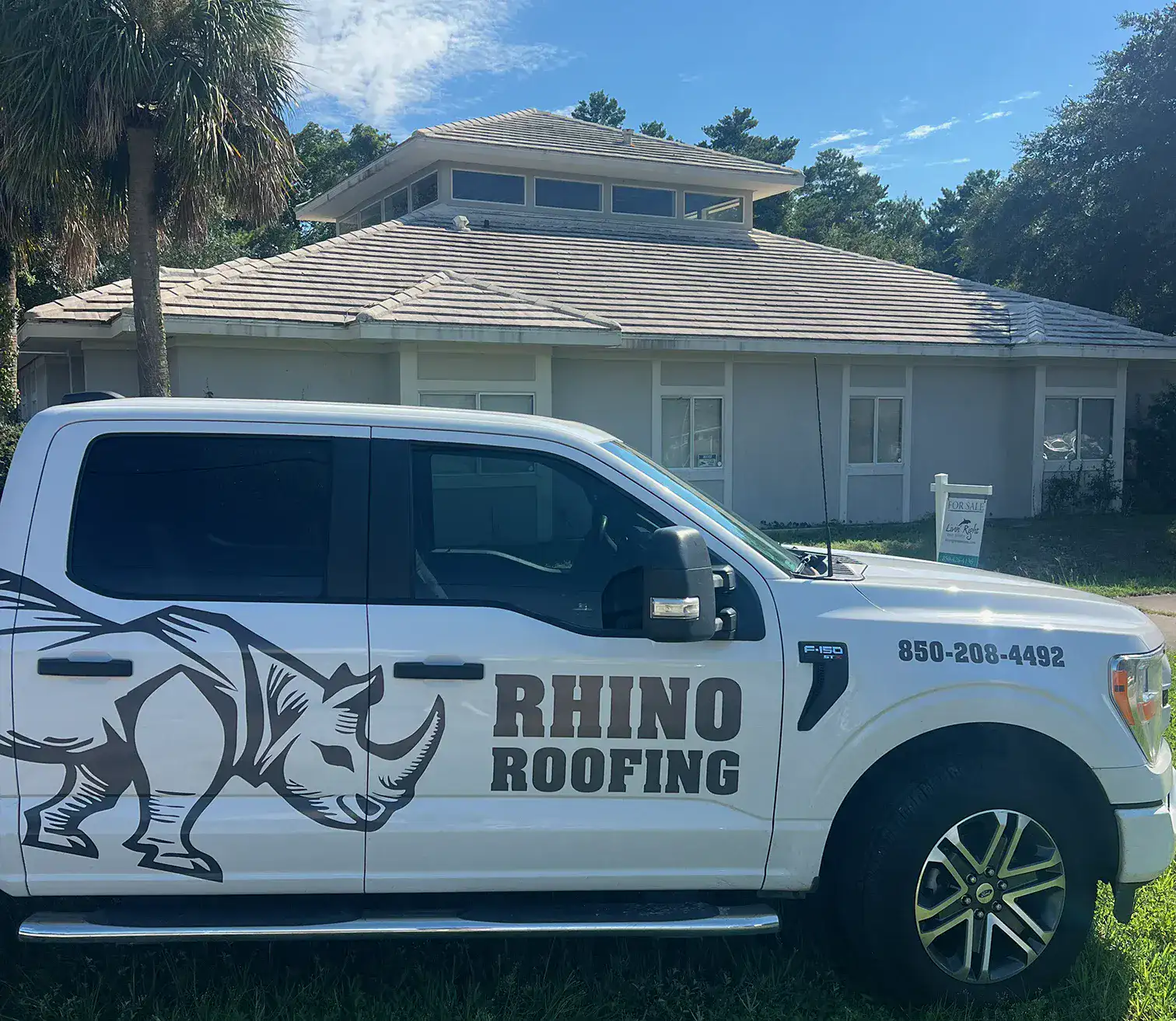 image of contractor on rooftop