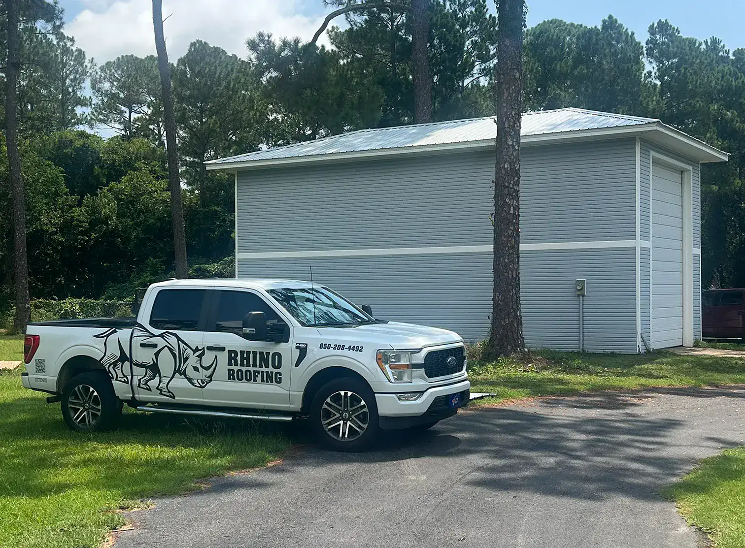 image of contractor on rooftop