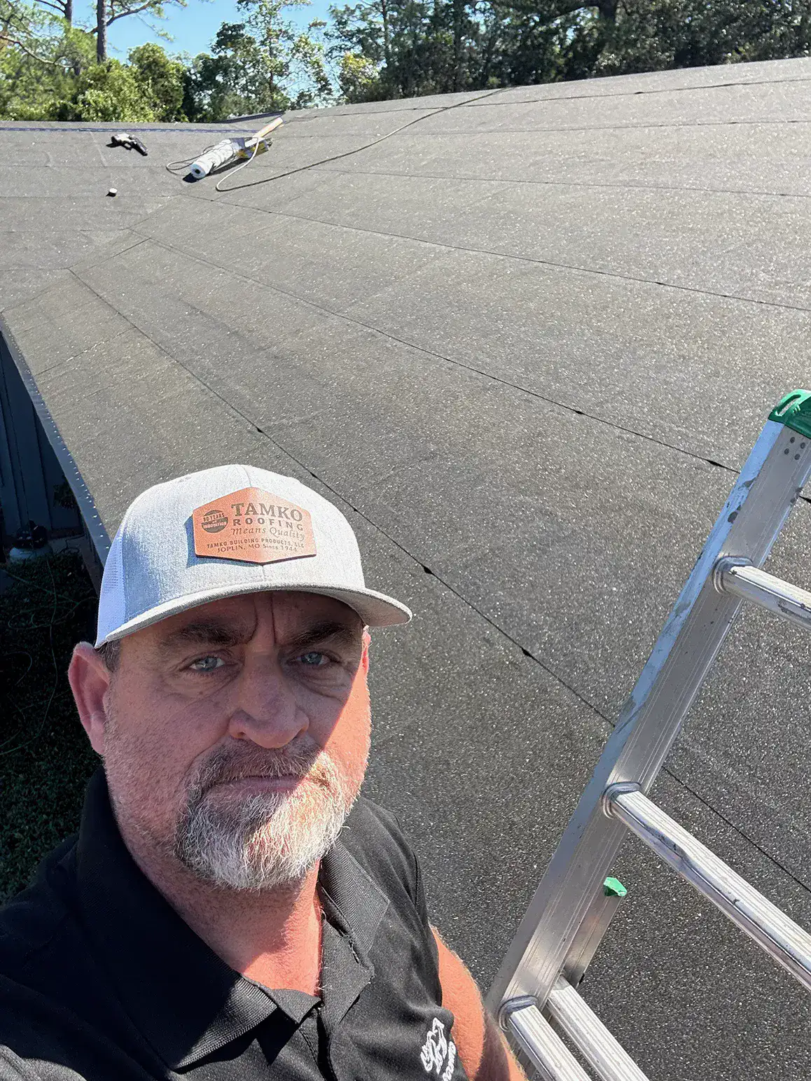 image of roof being repaired