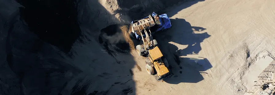 heavy machinery moving dirt