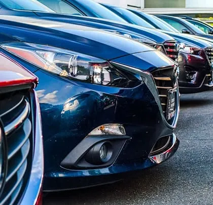 a bunch of rental car align