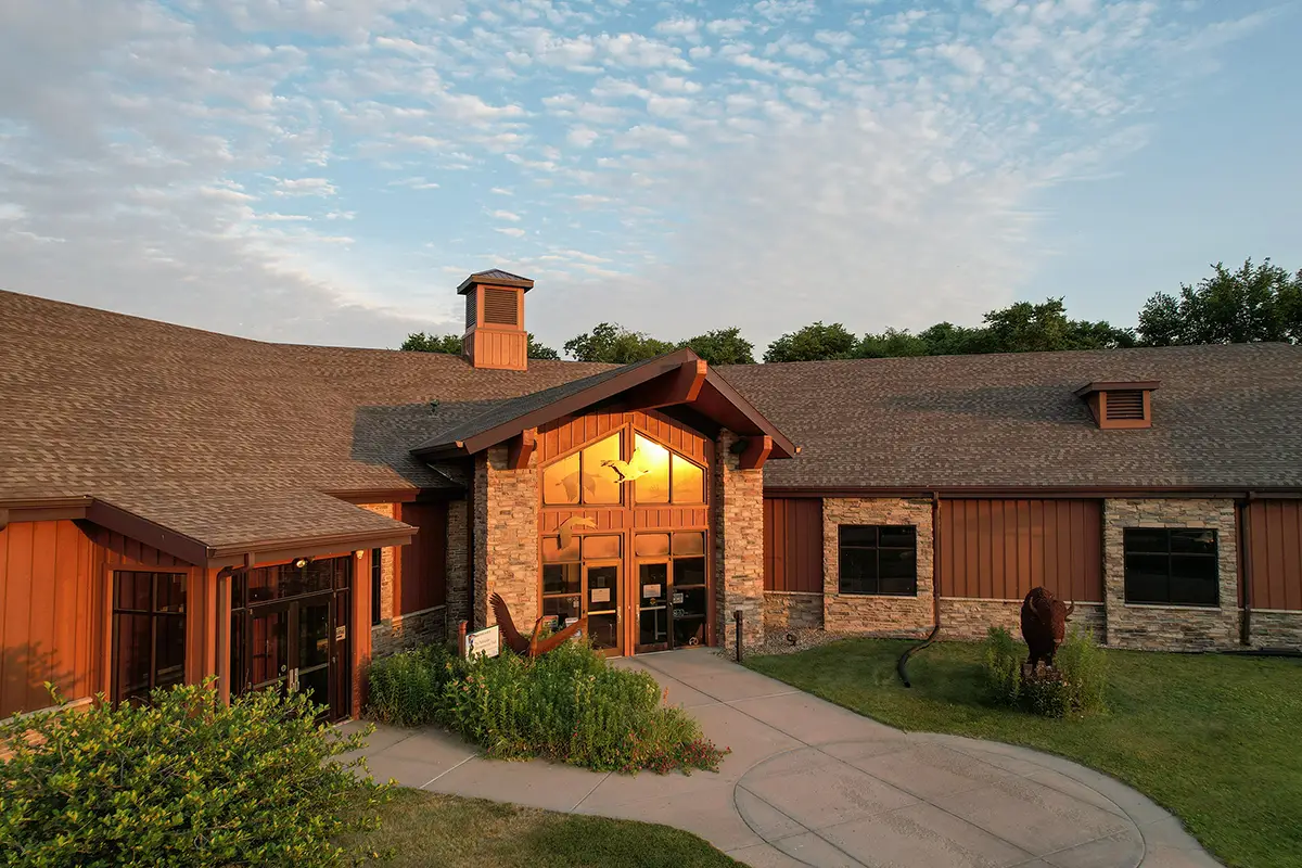 The Crane Trust visitor center along Interstate 80.