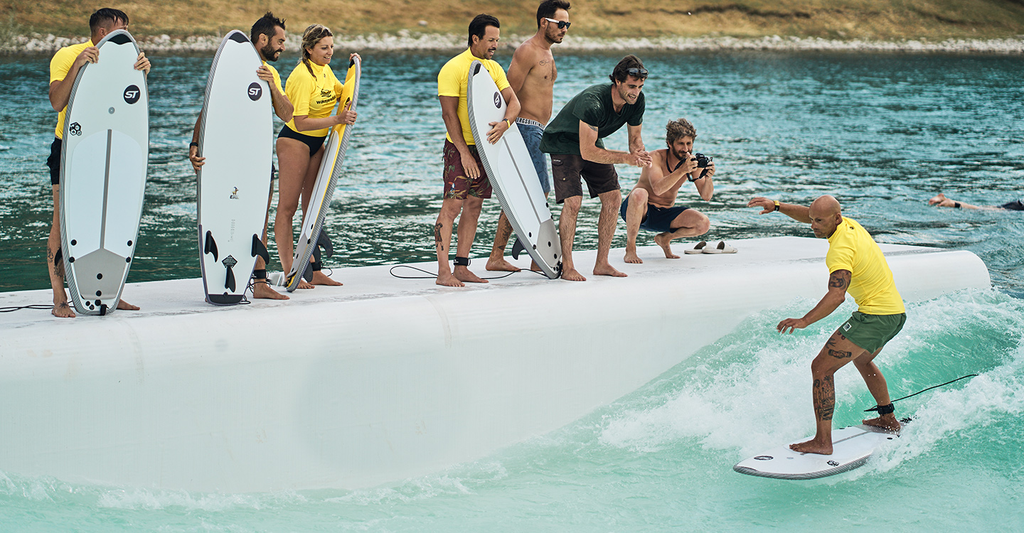 Learn to Surf in a Wave Pool