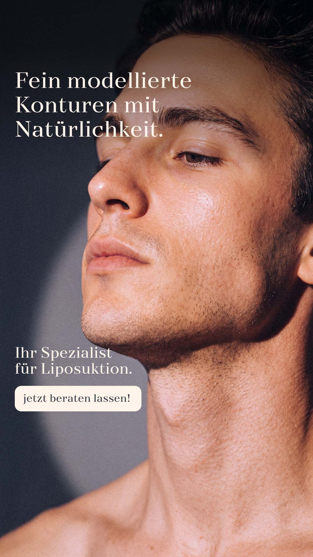 AI-generated campaign visual for an aesthetic clinic