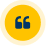 Blue quotation mark symbol inside a yellow circle.
