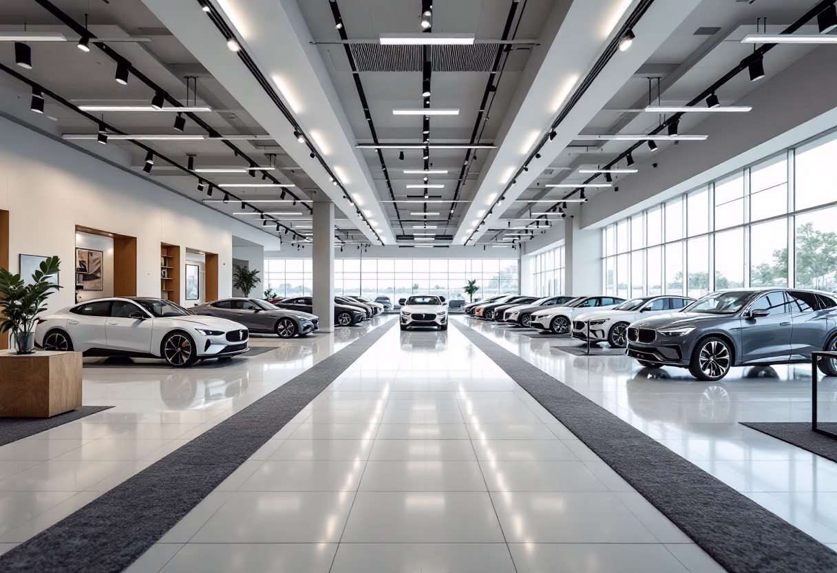 image of interior features for an auto dealership