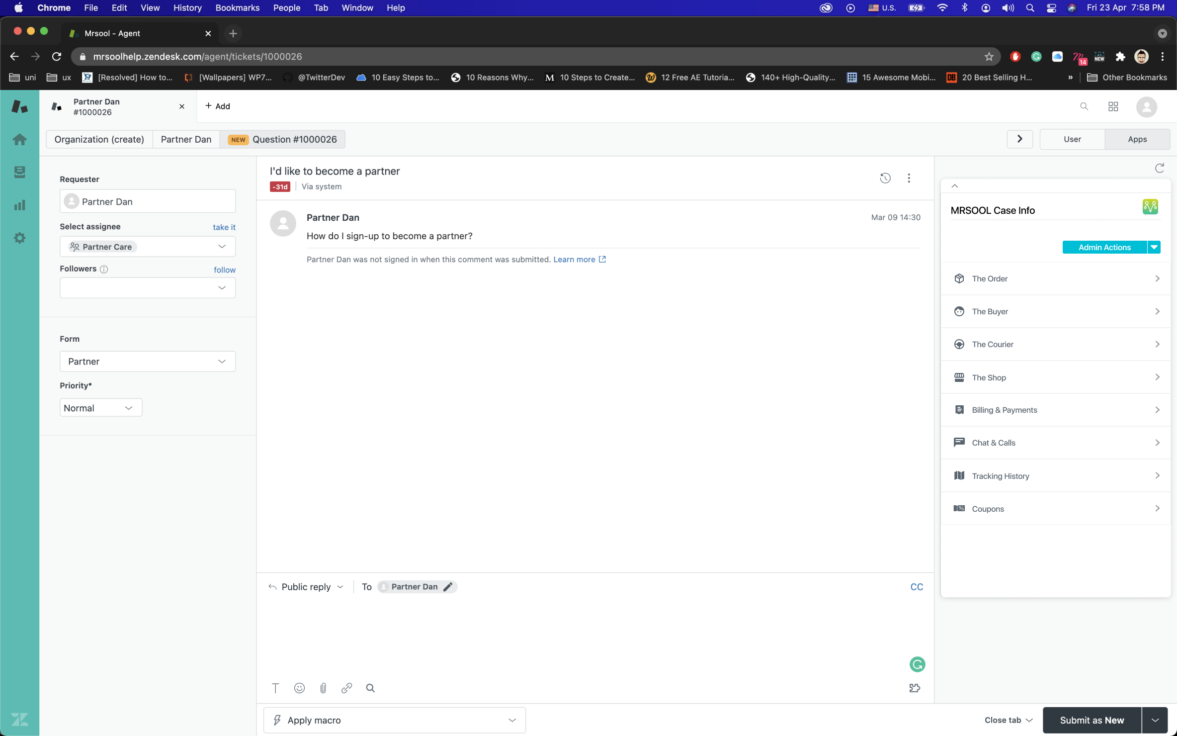 Custom App in Zendesk