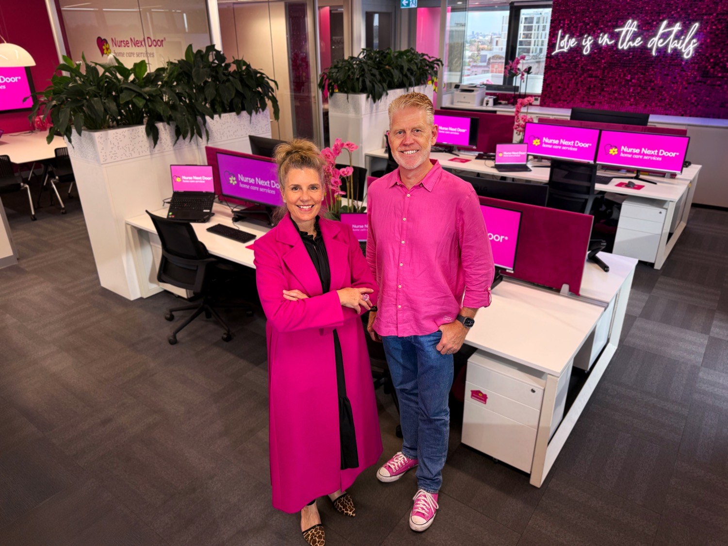 Nurse Next Door co-founders Amber Biesse and Matt Fitton