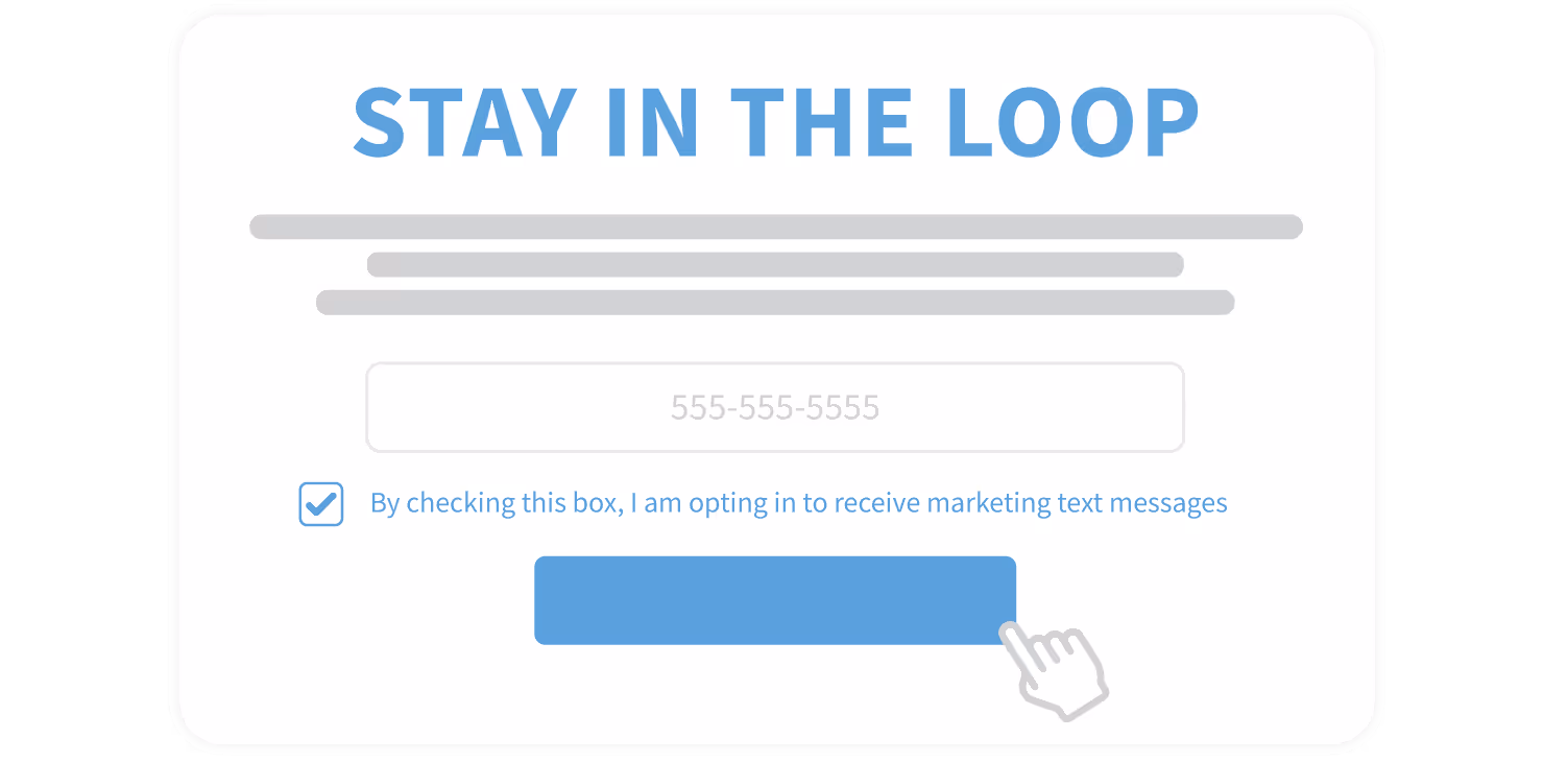 sms opt in example graphic
