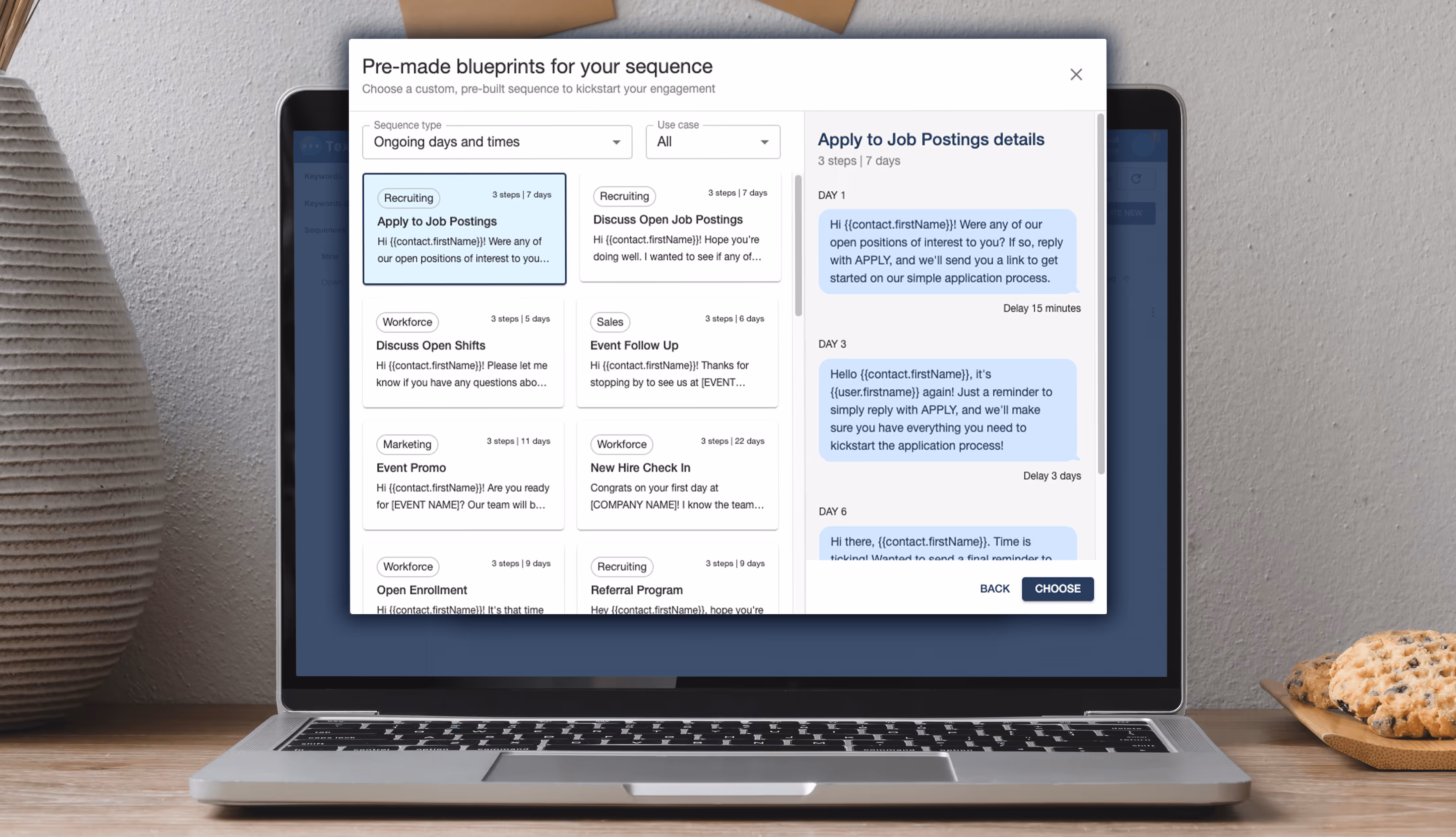 automated sequence template
