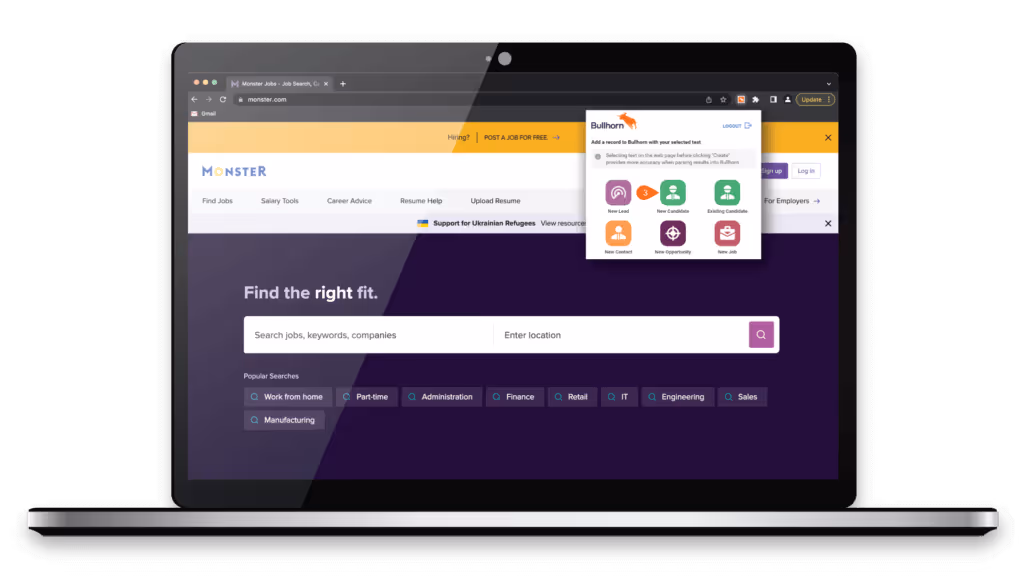 bullhorn chrome extension