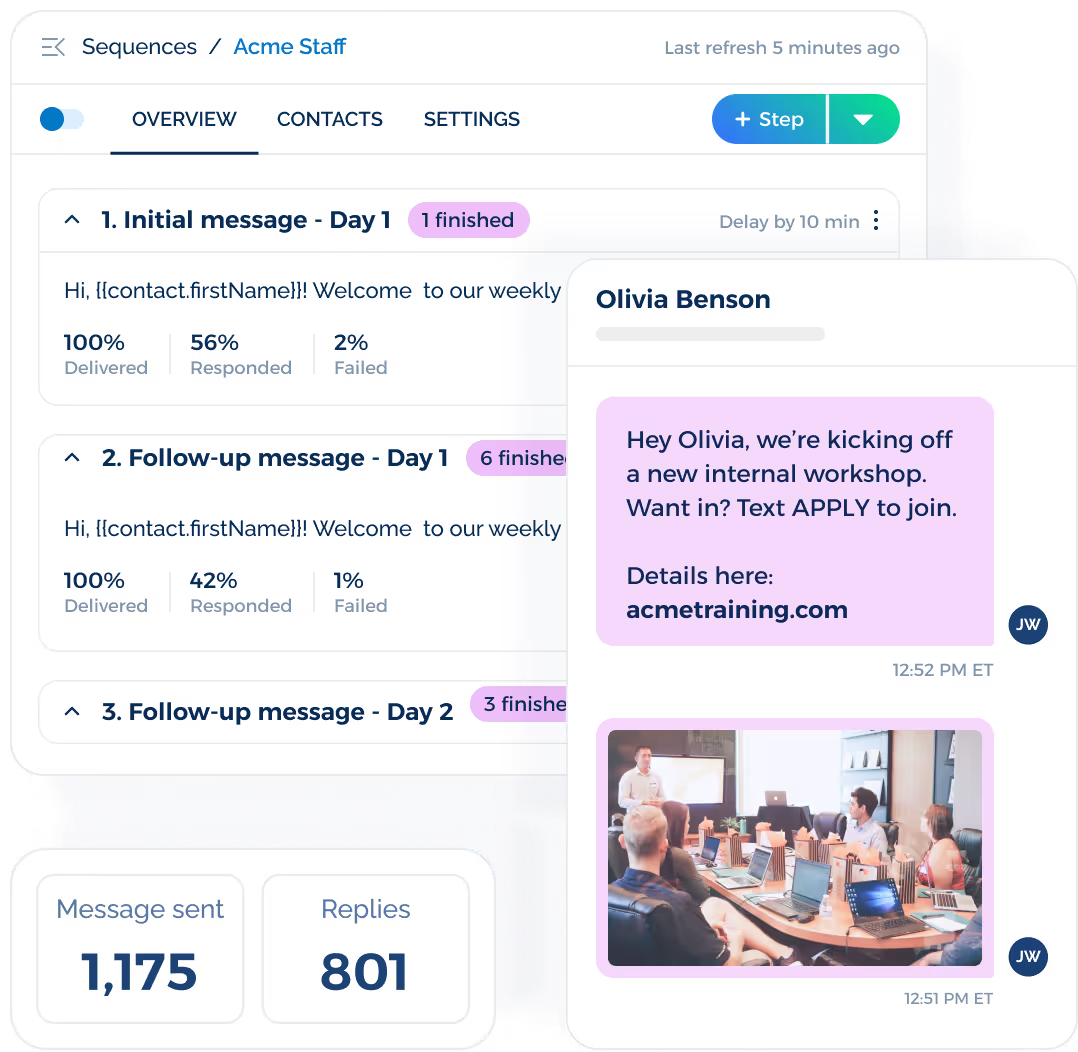 follow-up messages automation
