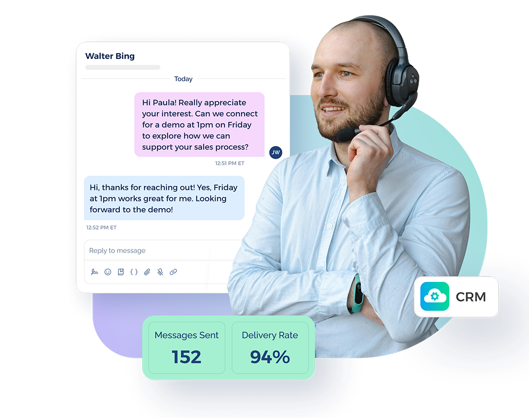 saas sales message