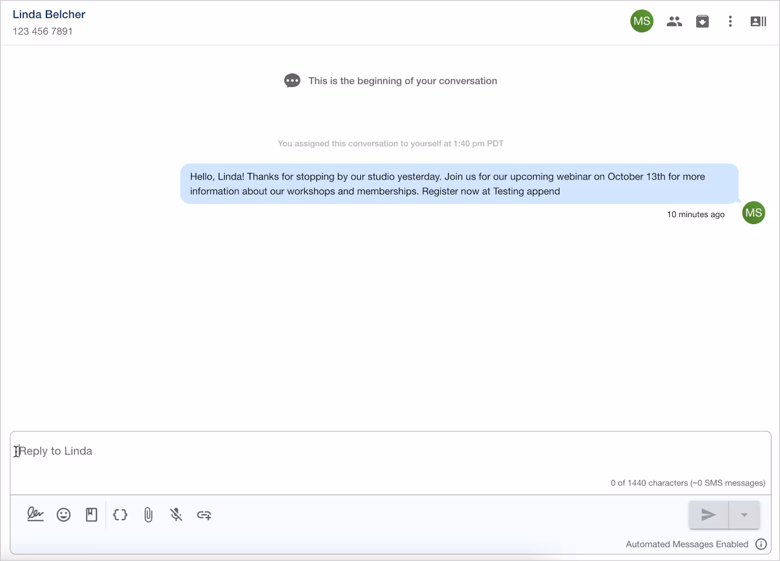 sending SMS messages